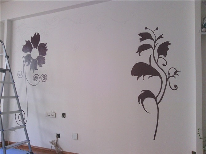 第一次墙绘作品