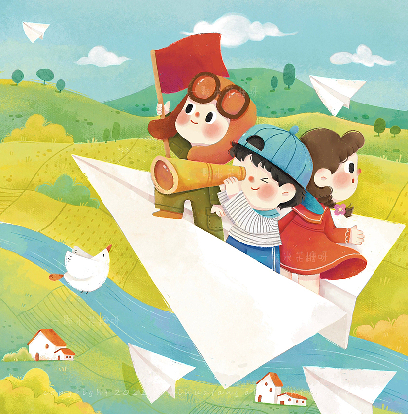 《妈妈娃娃》六月封底——儿童节主题（图ZMzQzMzA1ODg4） - 儿童插画 - 站酷设计师一颗米花糖呀原创素材 - 站酷ZCOOL