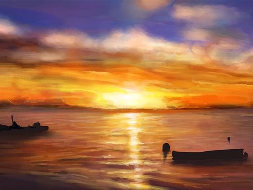 夕陽篇（個(gè)人主頁-ZMjkzOTY2ODQ=） - 創(chuàng)作習(xí)作 - 站酷設(shè)計(jì)師小川川儂原創(chuàng)素材 - 站酷ZCOOL