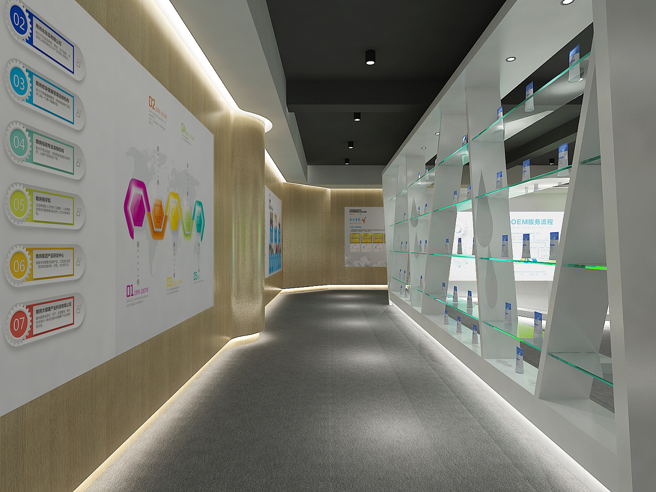 企业文化展厅灯箱