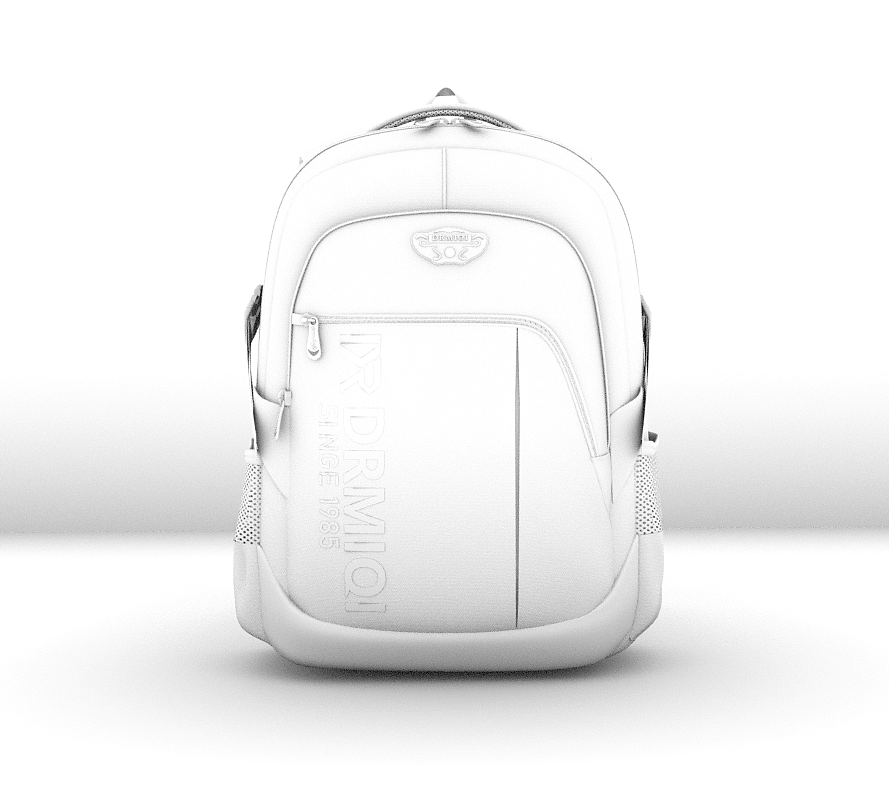 书包建模渲染 箱包建模