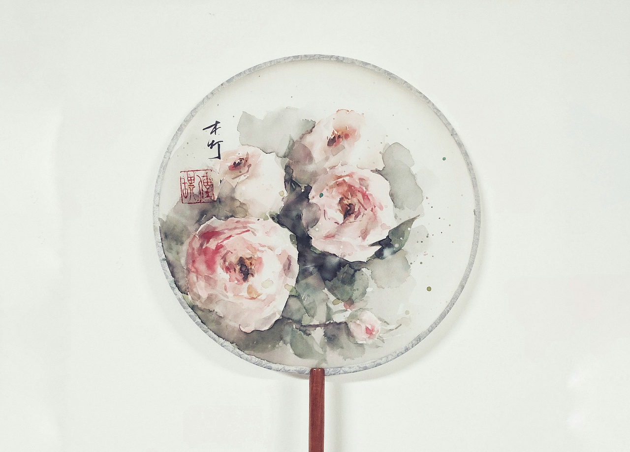 我的一些古风扇子|纯艺术|绘画|木灯插画 - 原创作品 - 站酷 (zcool)