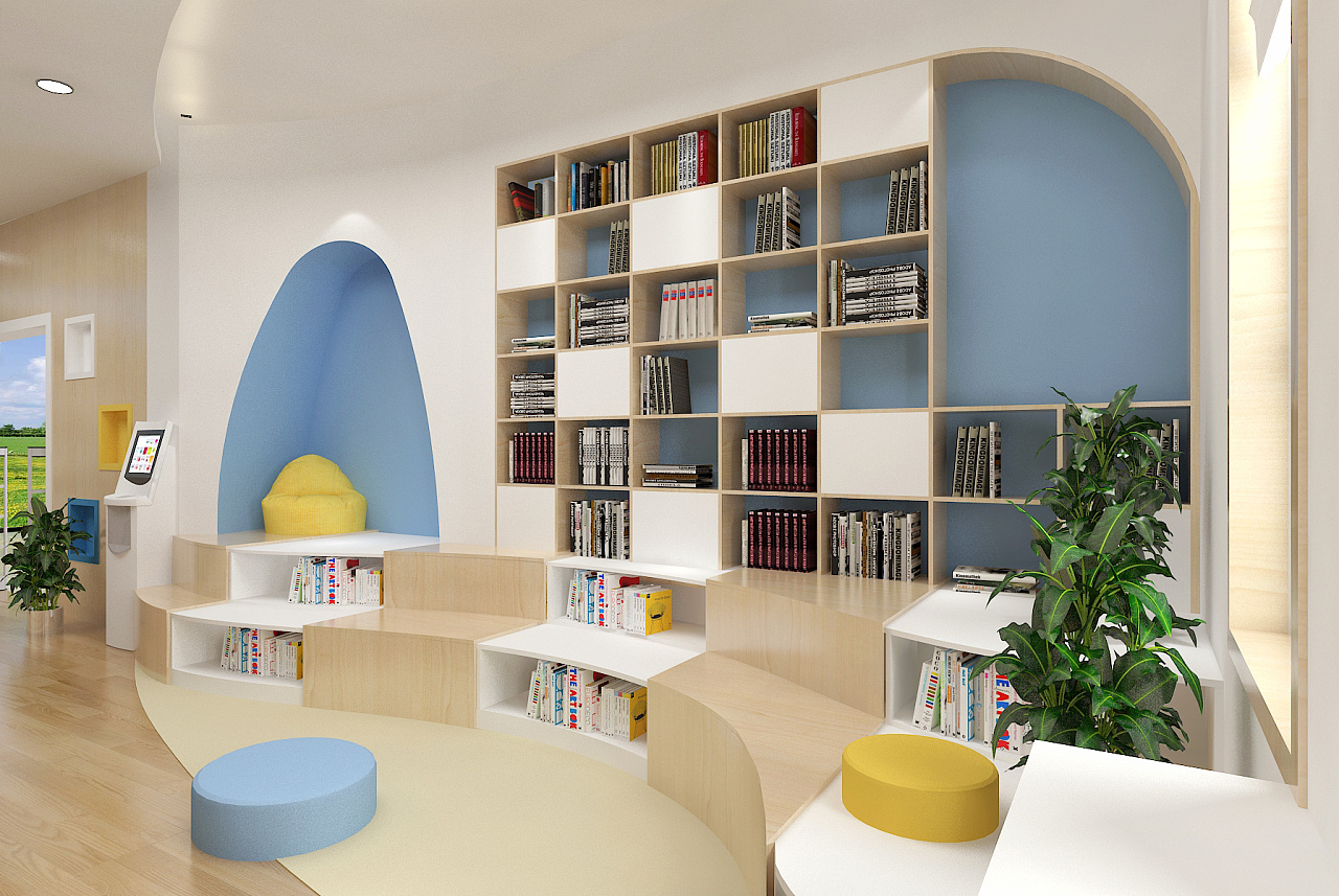 文化中心 图书馆 儿童图书馆|空间|家装设计|dshang3302 - 原创作品 - 站酷 (ZCOOL)