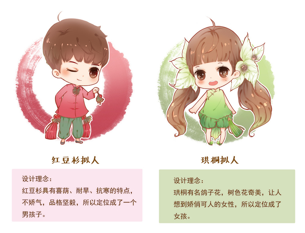 植物拟人红杉树珙桐