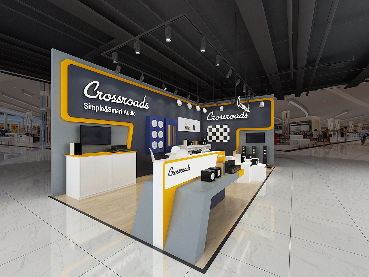 Crossroads音箱品牌店（图ZMjg1ODczNTAw） - 商业空间设计 - 站酷设计师星饰界设计原创素材 - 站酷ZCOOL