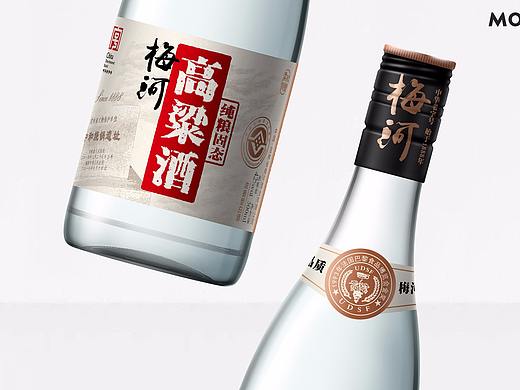 梅河高粱酒设计 白酒包装设计-魔法mofa1985