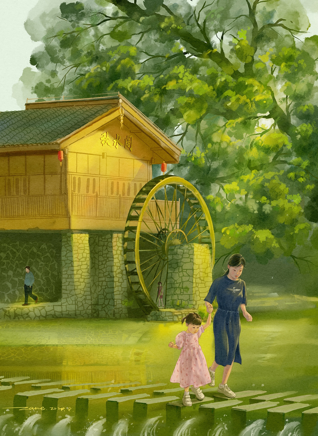 如诗如画的云水谣（图ZMzc2MzU0MzA4） - 绘画 - 站酷设计师zane水彩原创素材 - 站酷ZCOOL