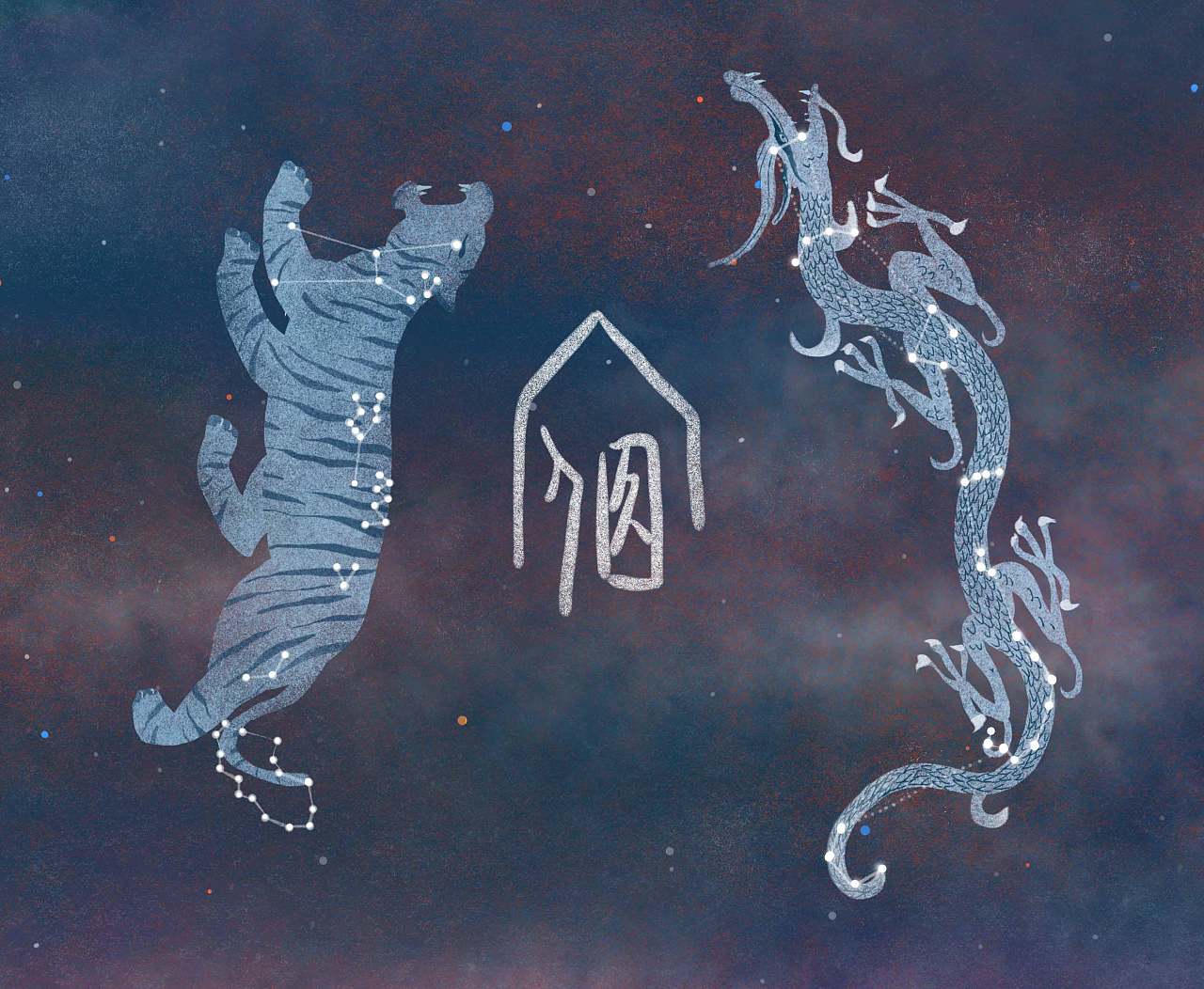 一组与甲骨文有关的插画(二)|插画|商业插画|菲非fiona - 原创作品 - 