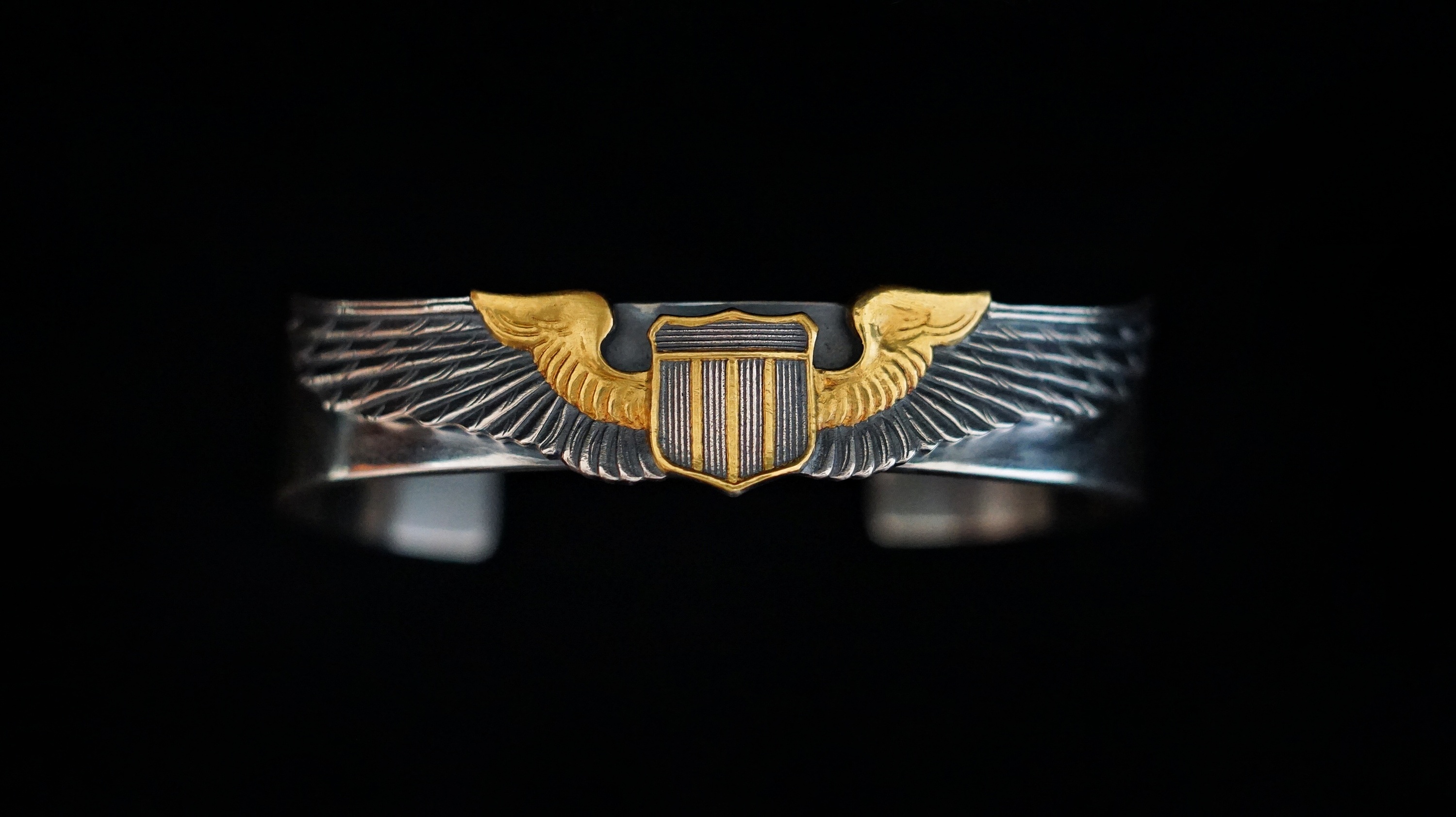 【二战美军飞行员纯银徽章】|手工艺|其他手工艺|vulcan木木 - 原创作