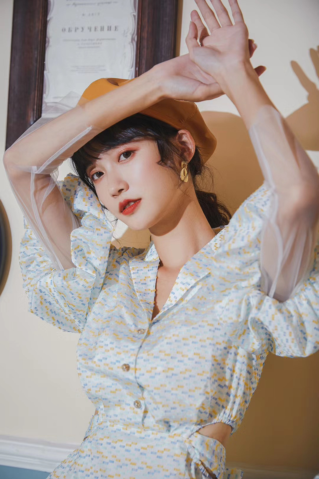 复古庄园文艺连衣裙拍摄模特拍摄复古风拍摄