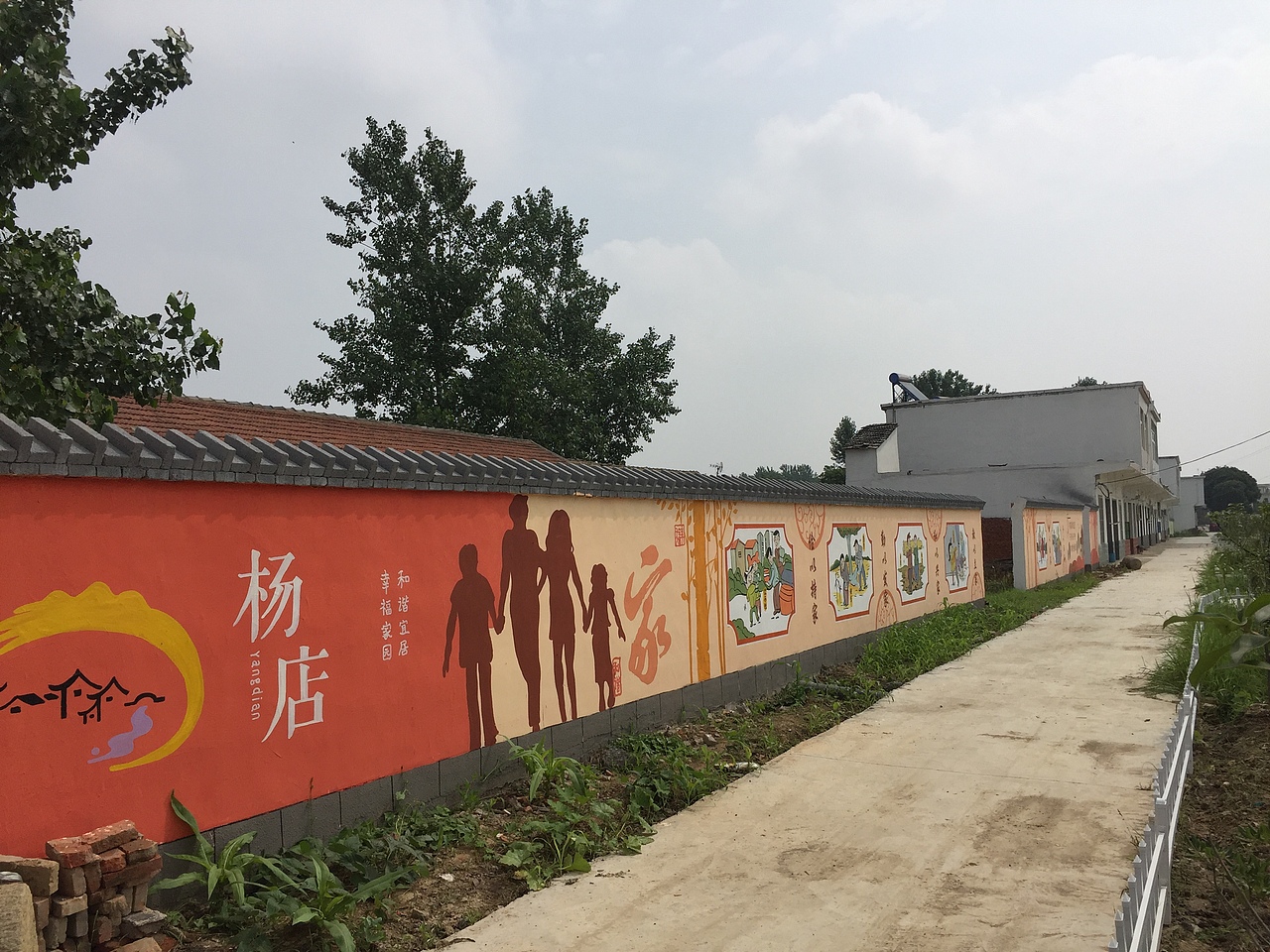 社区文化墙彩绘、街道墙体画、乡镇墙绘设计、墙画设计