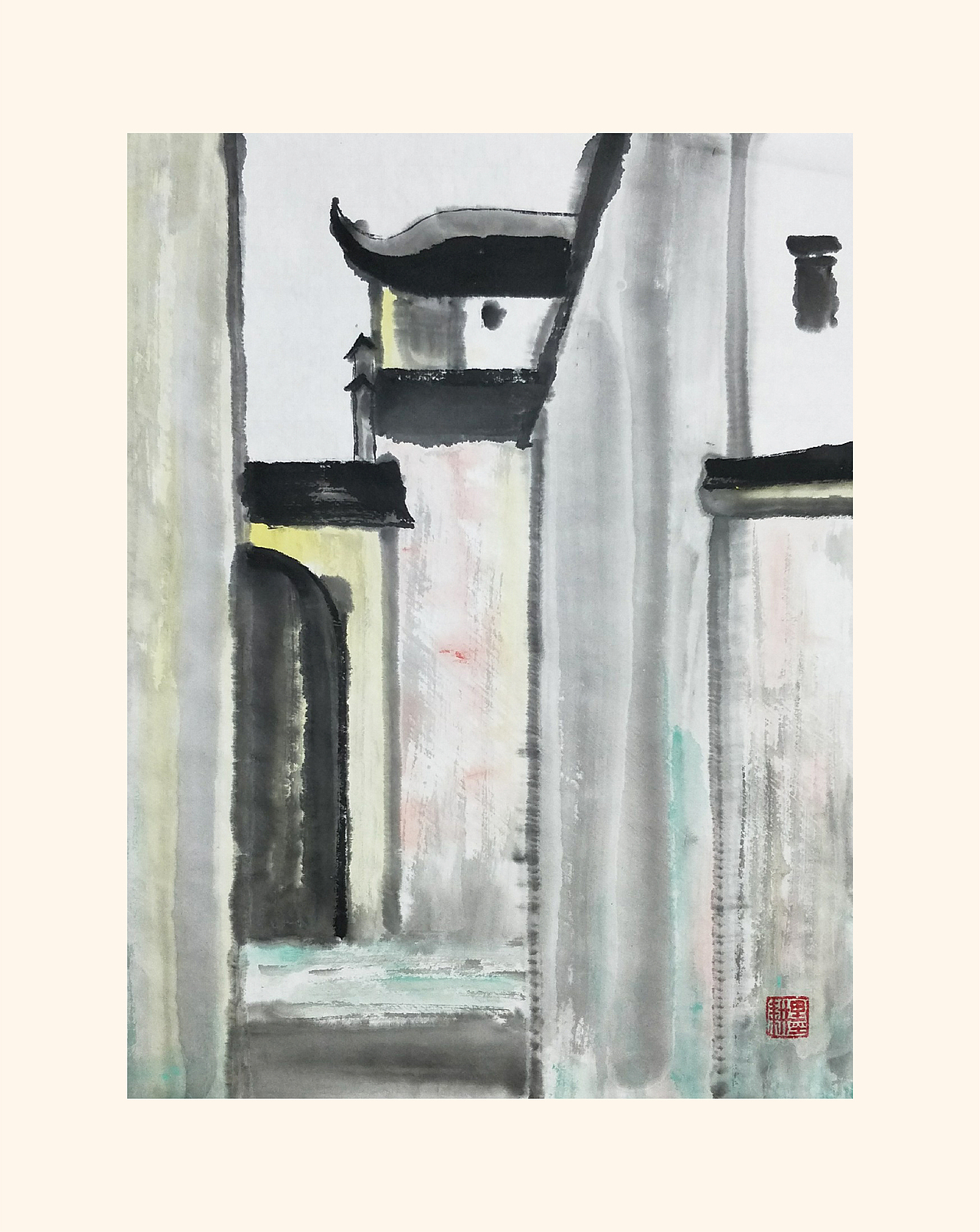 陈墨水墨作品《老屋系列》（图ZMjI1NzY4NzA0） - 绘画 - 站酷设计师艺术陈墨原创素材 - 站酷ZCOOL