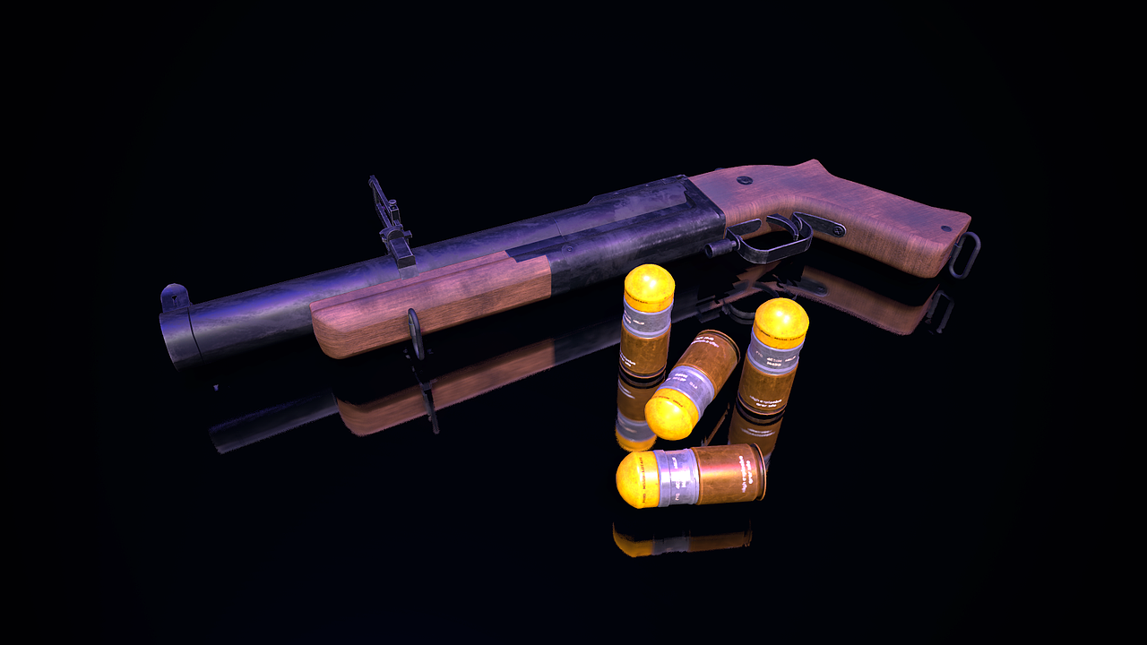 【次时代模型】M79榴弹发射器