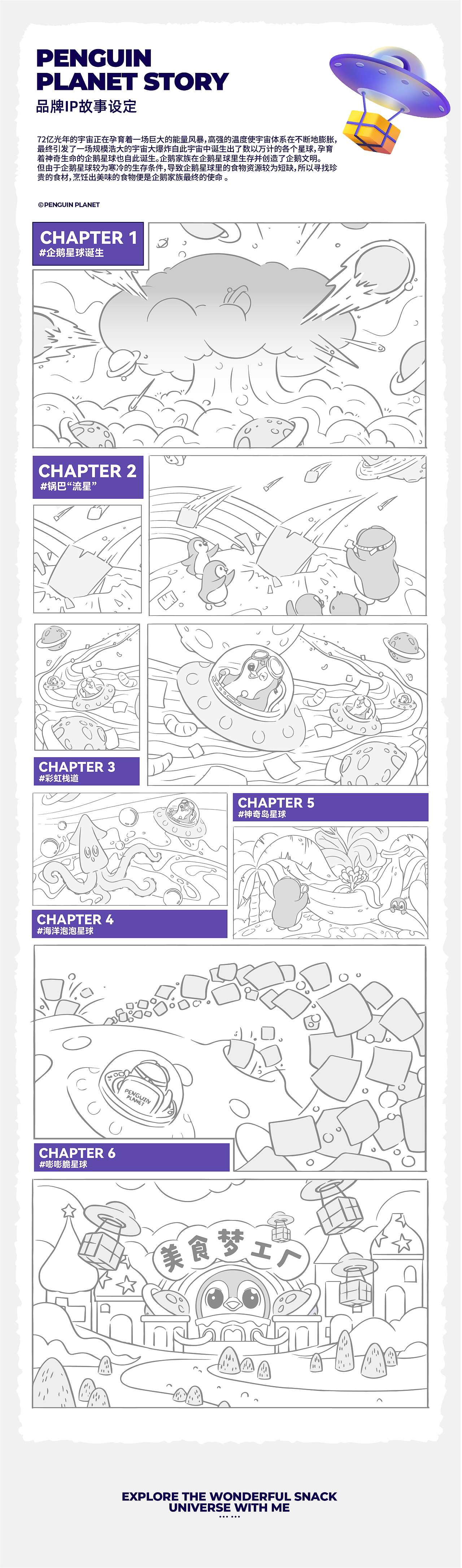企鹅星球-零食品牌全案设计