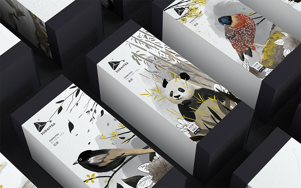 动物形象茶叶包装