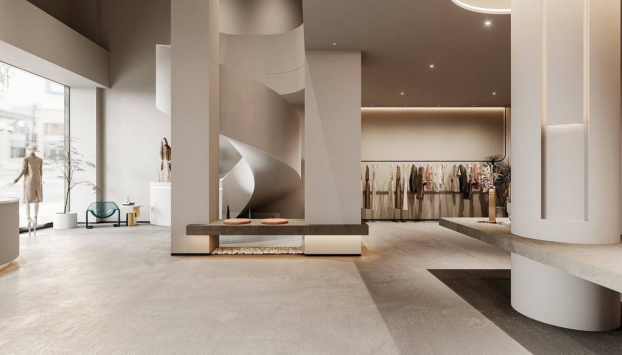 诧寂风奶油服装店