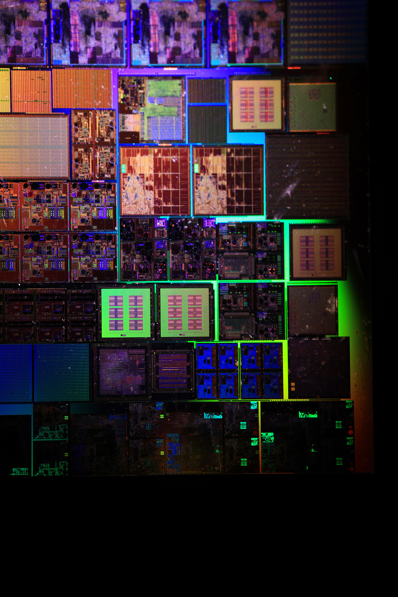 科技背景图片素材芯片晶圆高科技电路板CPU纳米技术
