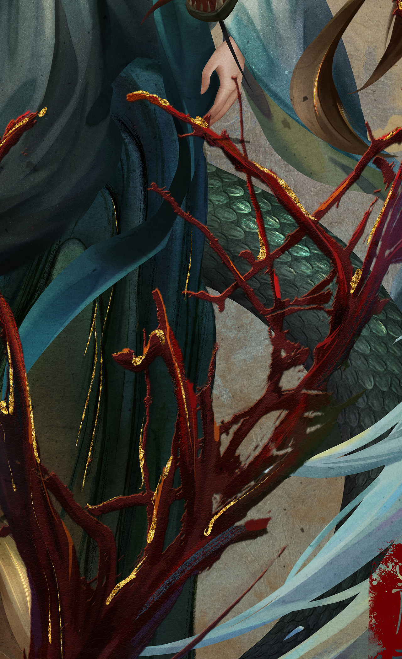 四灵 青龙（图ZMzA0NTA0MDUy） - 商业插画 - 站酷设计师岚Ss原创素材 - 站酷ZCOOL