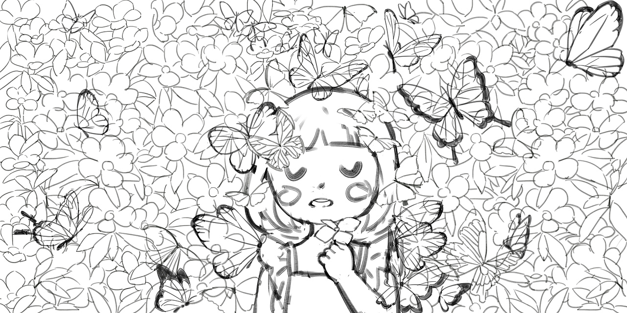 春暖花开插画系列