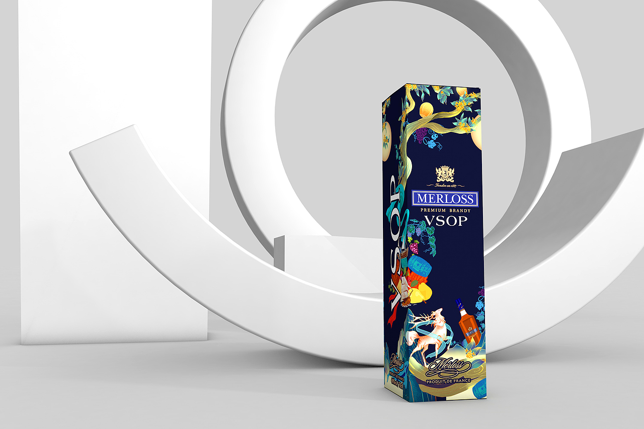 MERLOSS白兰地洋酒包装