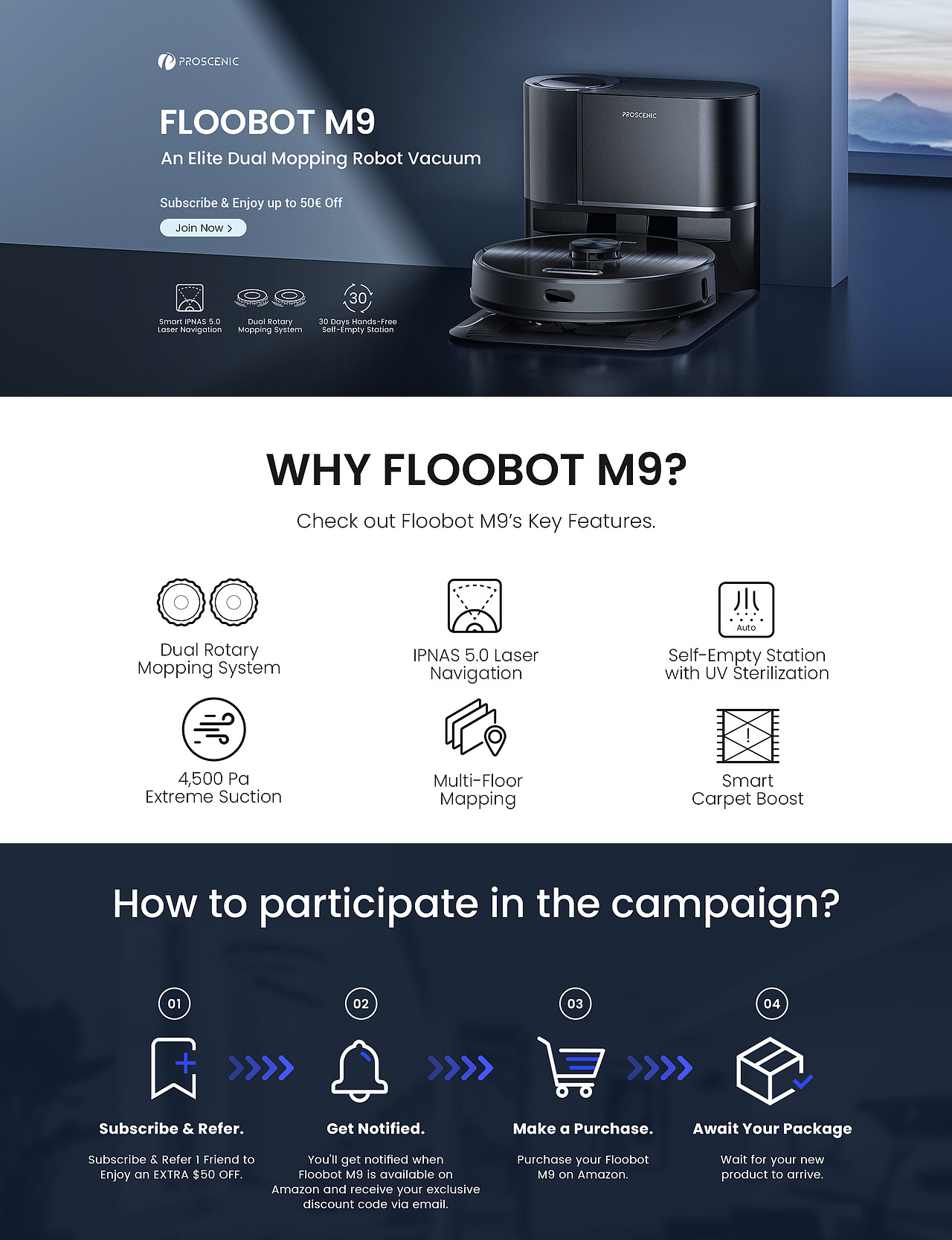 跨境详情 | Proscenic M9 扫地机器人 ✖ 乔治杰生视觉（图ZMzQ0NTA4MTYw） - 电商 - 站酷设计师乔治杰生视觉原创素材 - 站酷ZCOOL