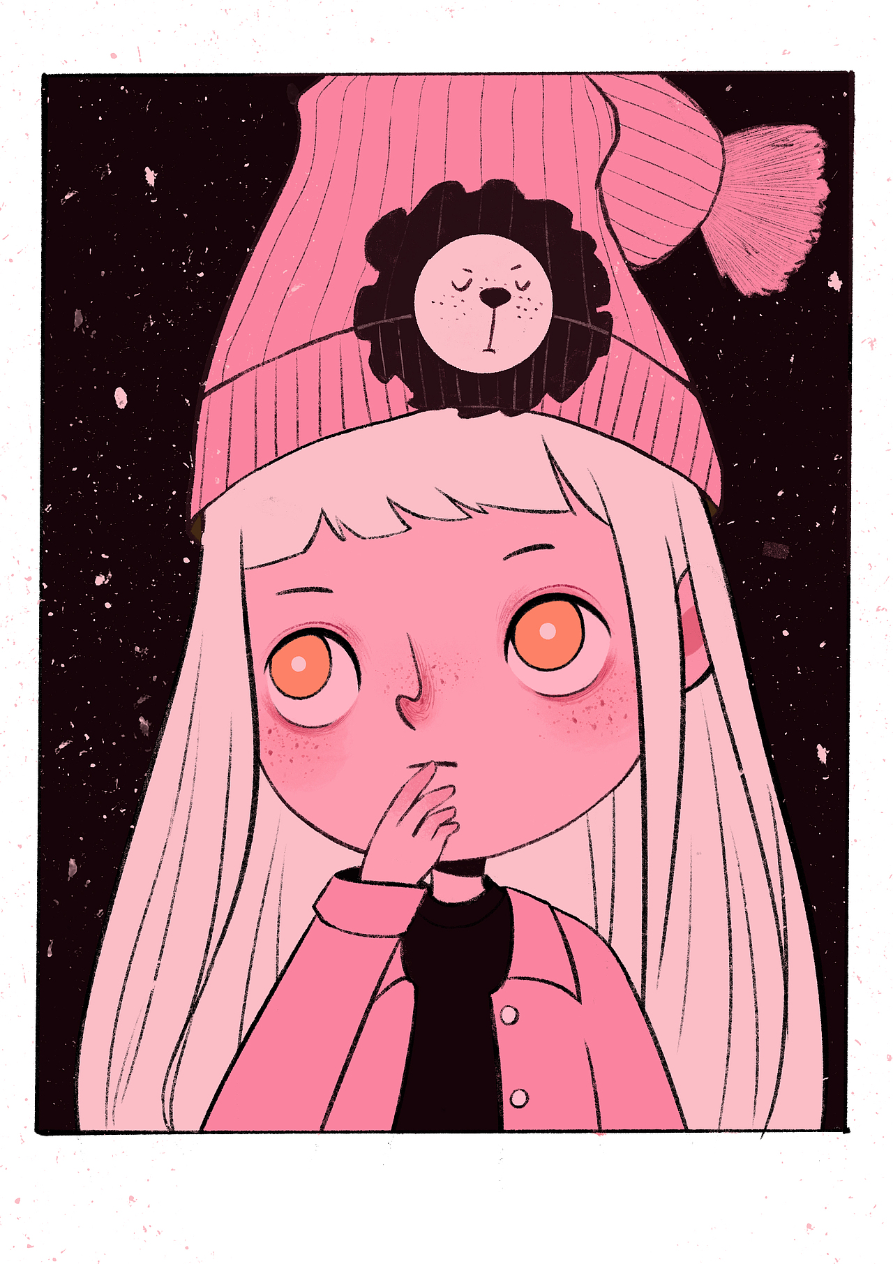 粉黑配绘本头像合集（图ZMzY5MjI2MzE2） - 儿童插画 - 站酷设计师香菜豆浆原创素材 - 站酷ZCOOL