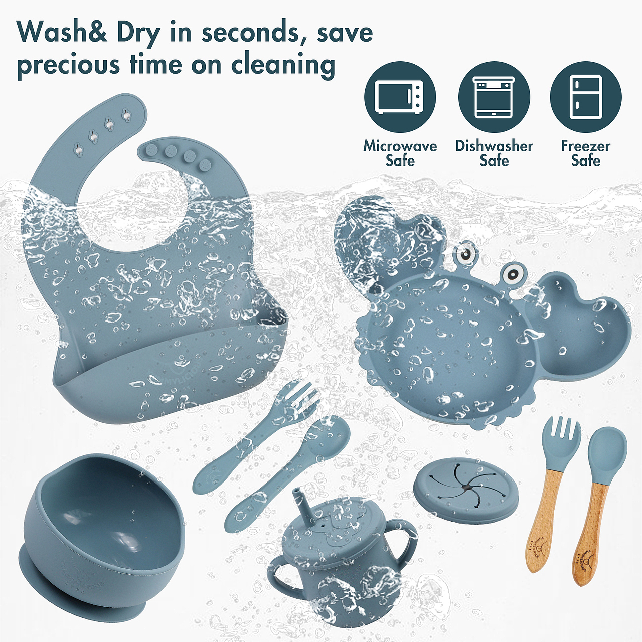 婴童餐具套装 | 亚马逊（图ZMzQzMzE2NDgw） - 电商 - 站酷设计师娴子设计原创素材 - 站酷ZCOOL