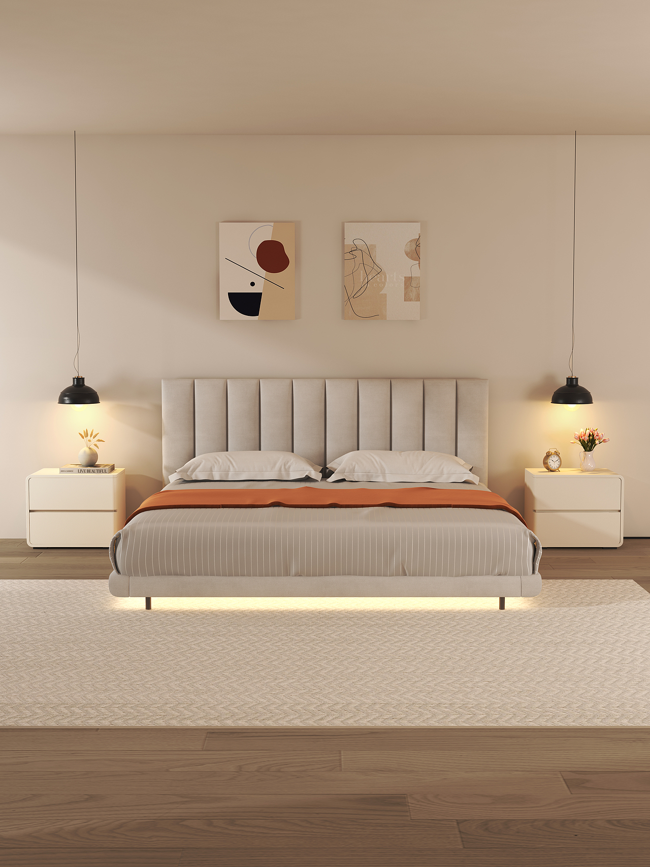 3D建模渲染｜产品拍摄｜三维动画视频｜床头柜（图ZMzY3MzY3OTM2） - 产品 - 站酷设计师创酷视觉原创素材 - 站酷ZCOOL