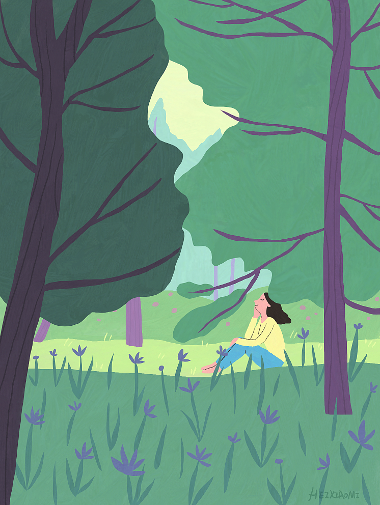 插画 | 你好，大自然（图ZMzA2ODY4MjEy） - 创作习作 - 站酷设计师黑小米原创素材 - 站酷ZCOOL