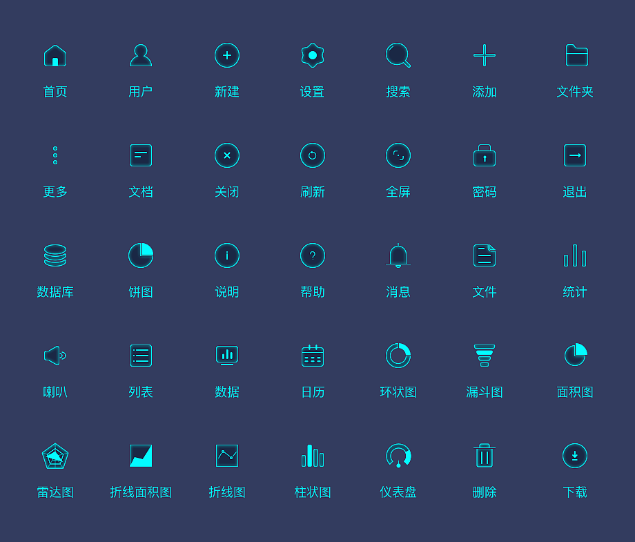 数据可视化图标设计(icon设计)
