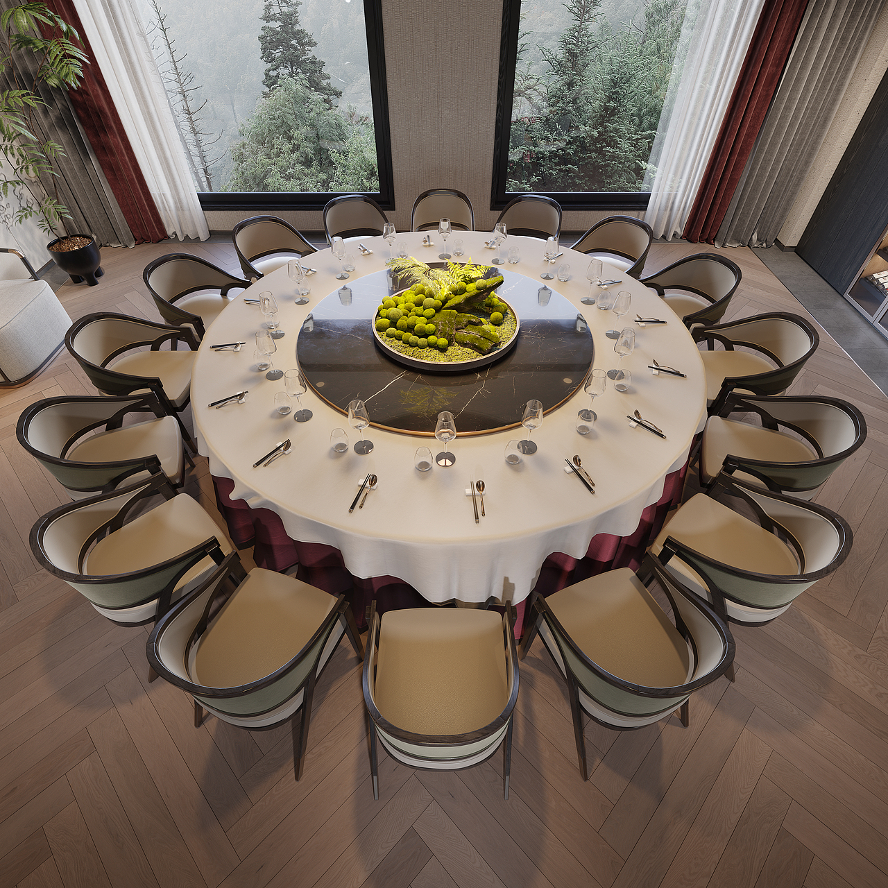 新中式包间 包箱（图ZMzQxODEwNDA4） - 家装设计 - 站酷设计师痞老蟹原创素材 - 站酷ZCOOL