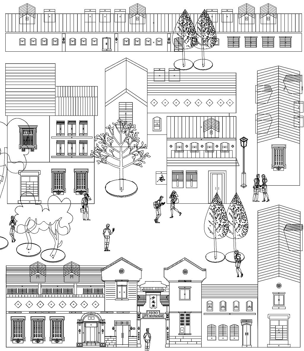 上海街景插画-弄堂篇 shanghai inspiration_longtang