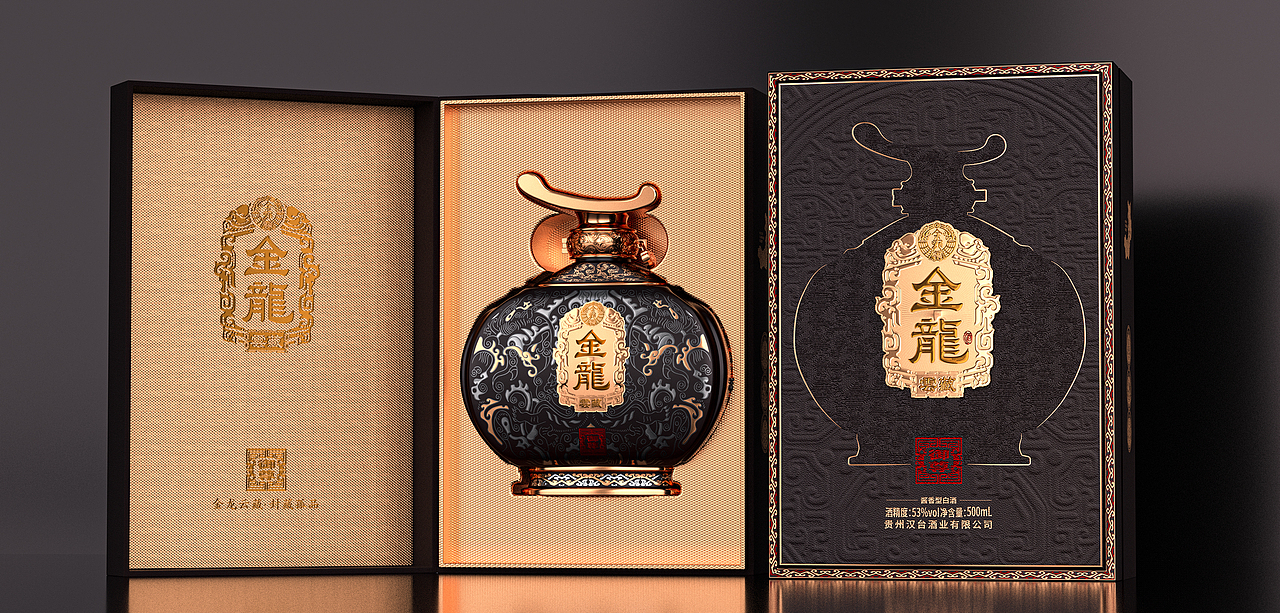 金龙云藏-高端酱香·尊享汉韵（图ZMzYwNzE4Mzc2） - 包装 - 站酷设计师StanTseng原创素材 - 站酷ZCOOL
