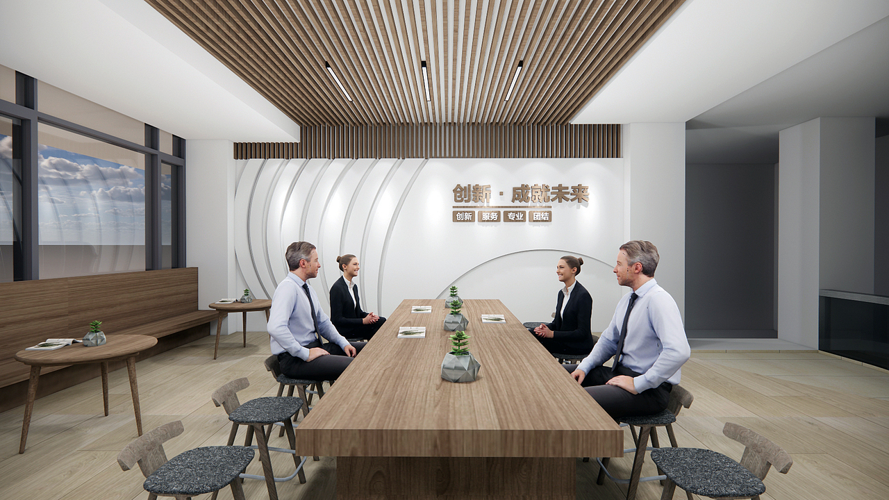 休闲区咖啡吧茶吧文创区