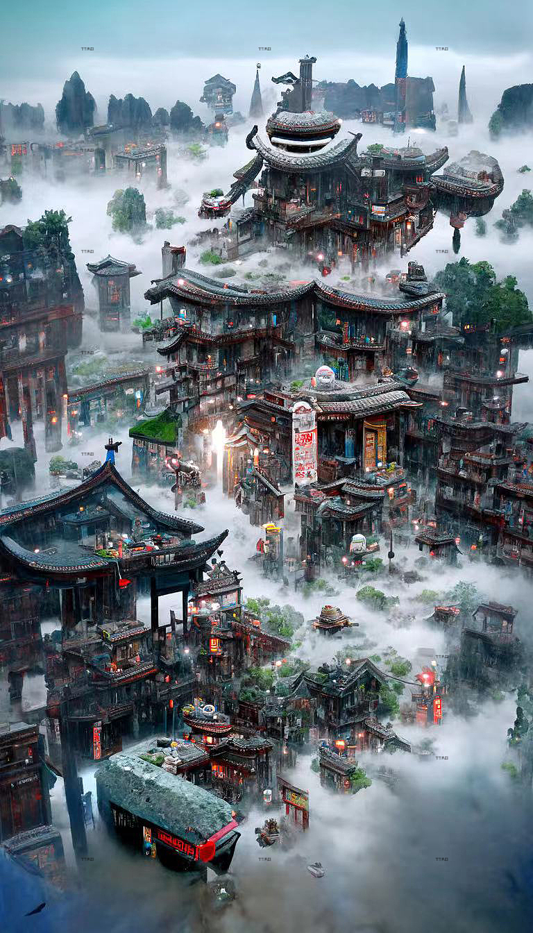 家乡烟火气（最后两张误入）（图ZMzE0ODIwMjYw） - 商业插画 - 站酷设计师TTAO1原创素材 - 站酷ZCOOL