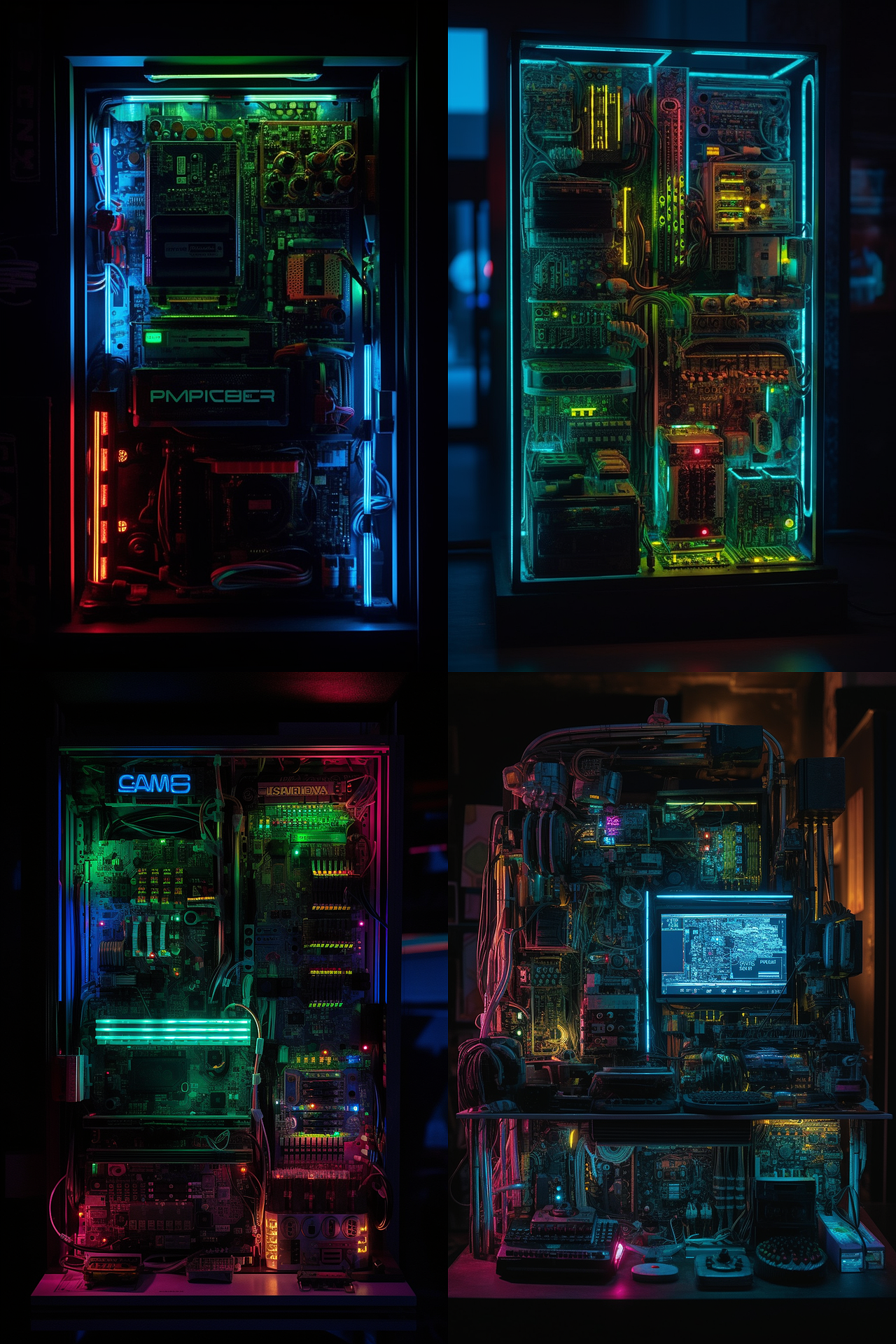 AI · 赛博朋克世界主题矩阵