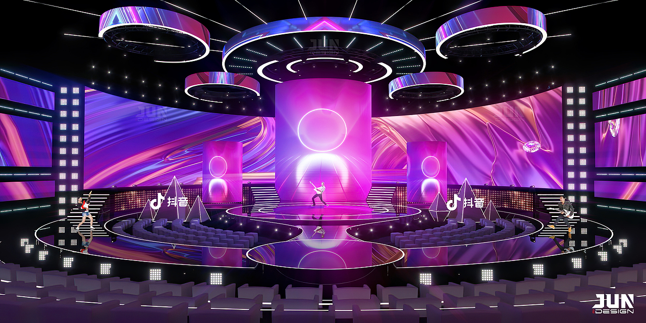 抖音直播嘉年华舞美设计