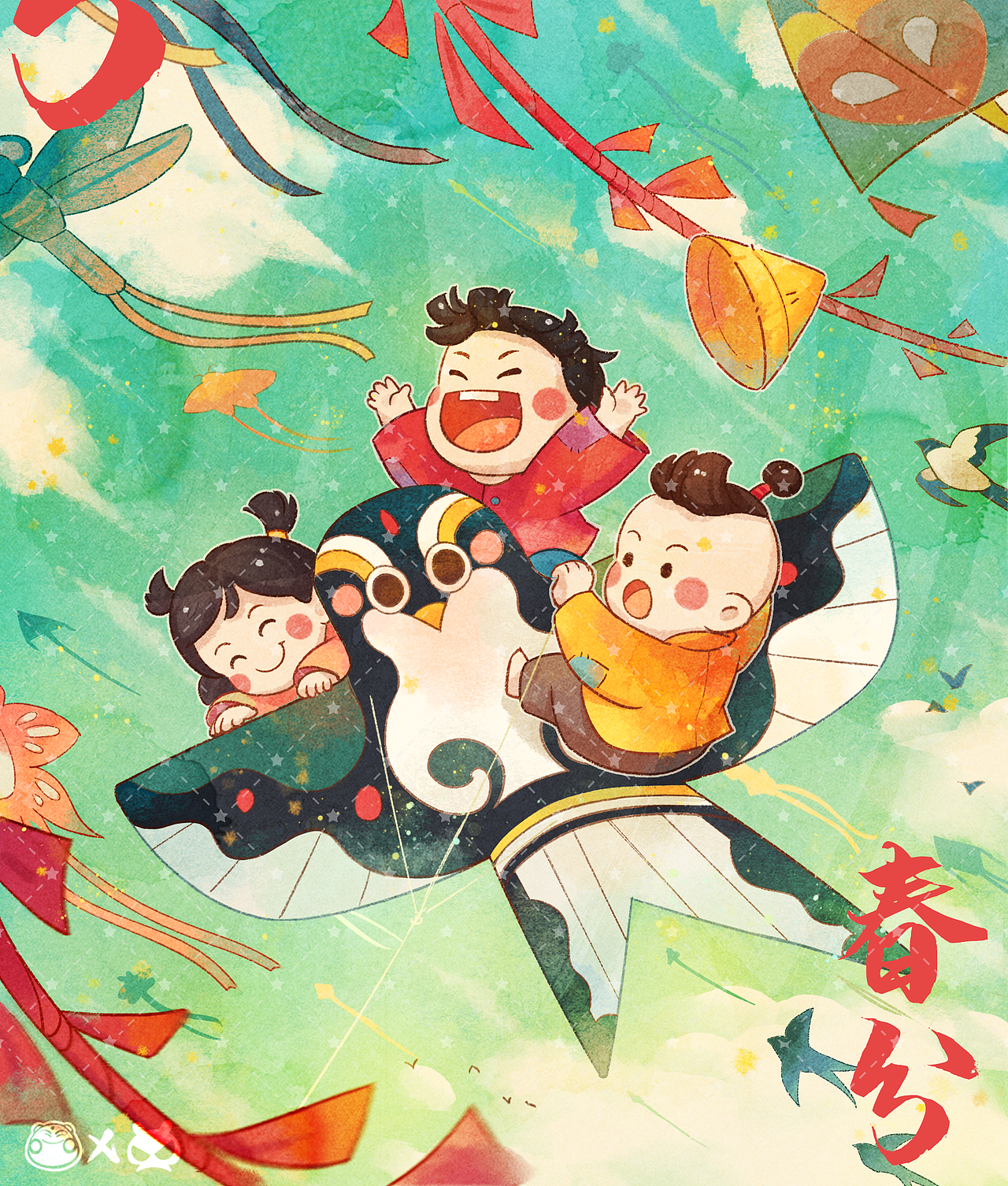 24节气水彩风插画-春季篇（图ZMzY1MDU4ODk2） - 绘本 - 站酷设计师TUZI_tuzi原创素材 - 站酷ZCOOL