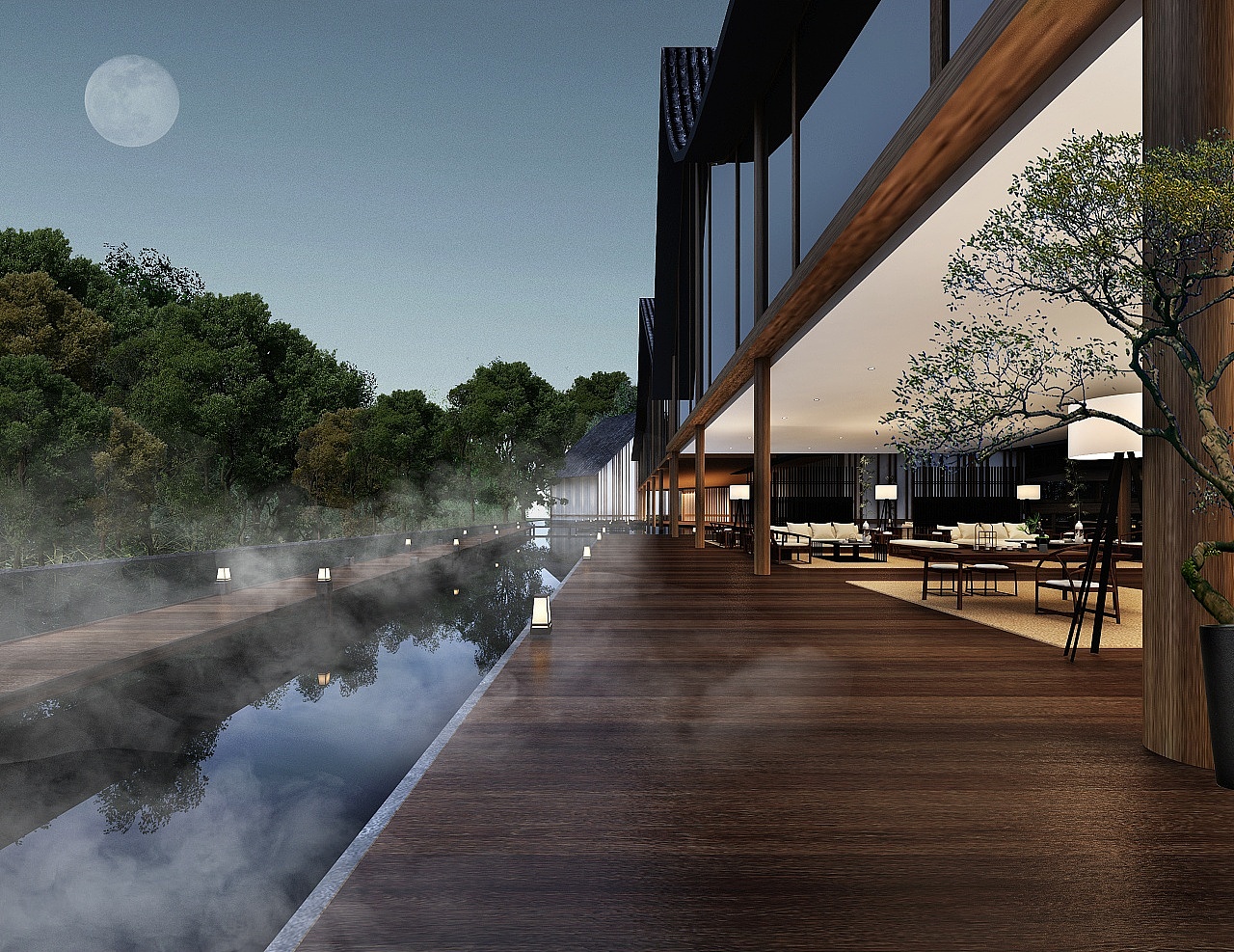 山水之间的中式书院