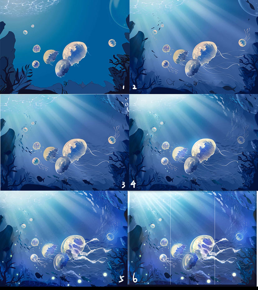 追逐水母的游戏｜ #夏日创作季#（图ZMzA2NTUwMTky） - 创作习作 - 站酷设计师胡呼呼Cassie原创素材 - 站酷ZCOOL