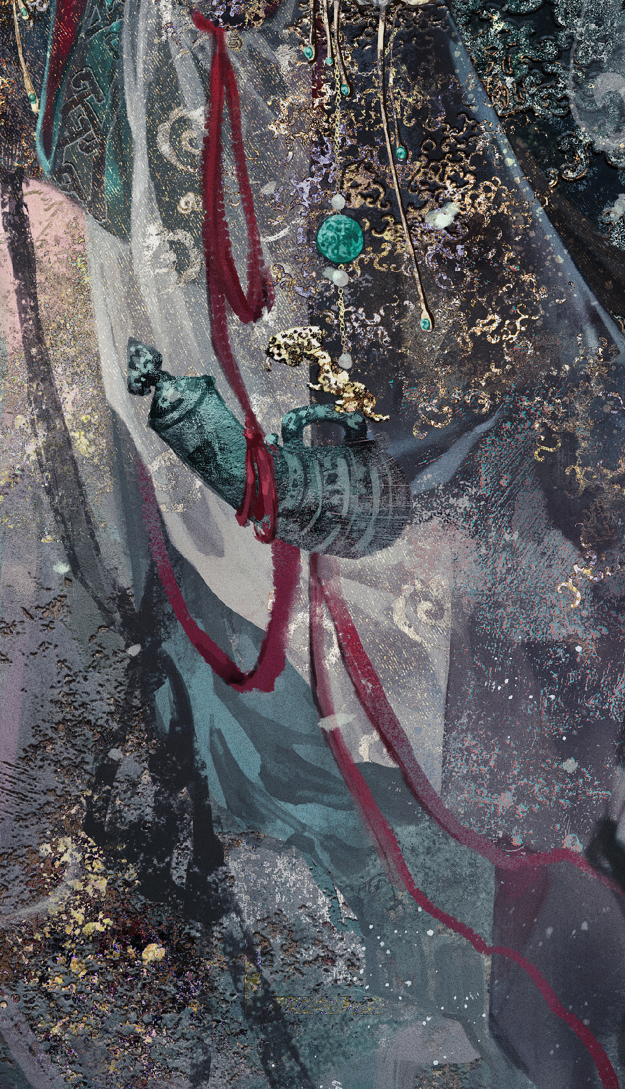 国宝拟人之春秋云纹铜禁（图ZMzQ0MzA3Mzc2） - 艺术插画 - 站酷设计师画画的玉玉卿原创素材 - 站酷ZCOOL