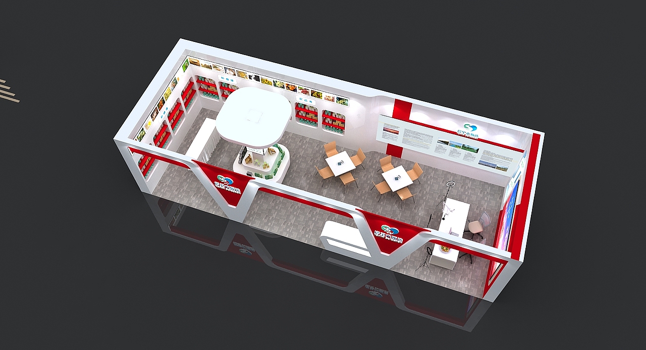 新疆展位3D设计效果图