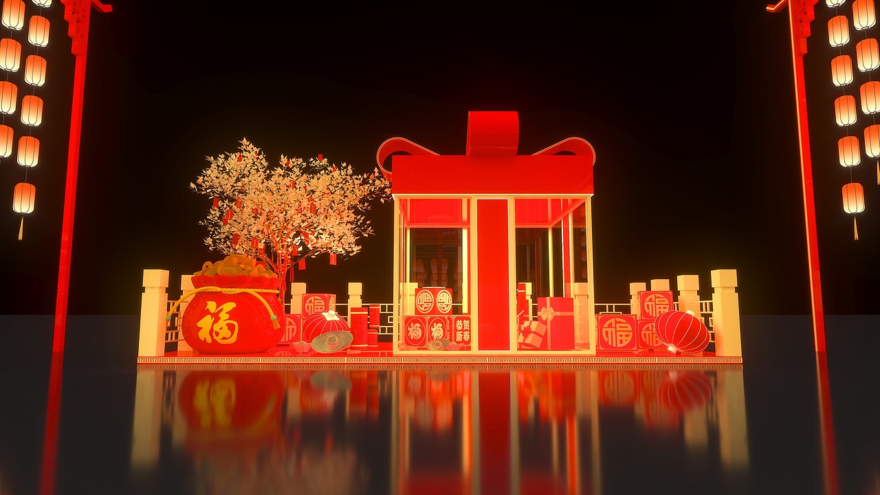 2024新春市集美陈商业地产中庭DP点位（图ZMzYwMzkxNjM2） - 展陈设计 - 站酷设计师小设计Joy原创素材 - 站酷ZCOOL