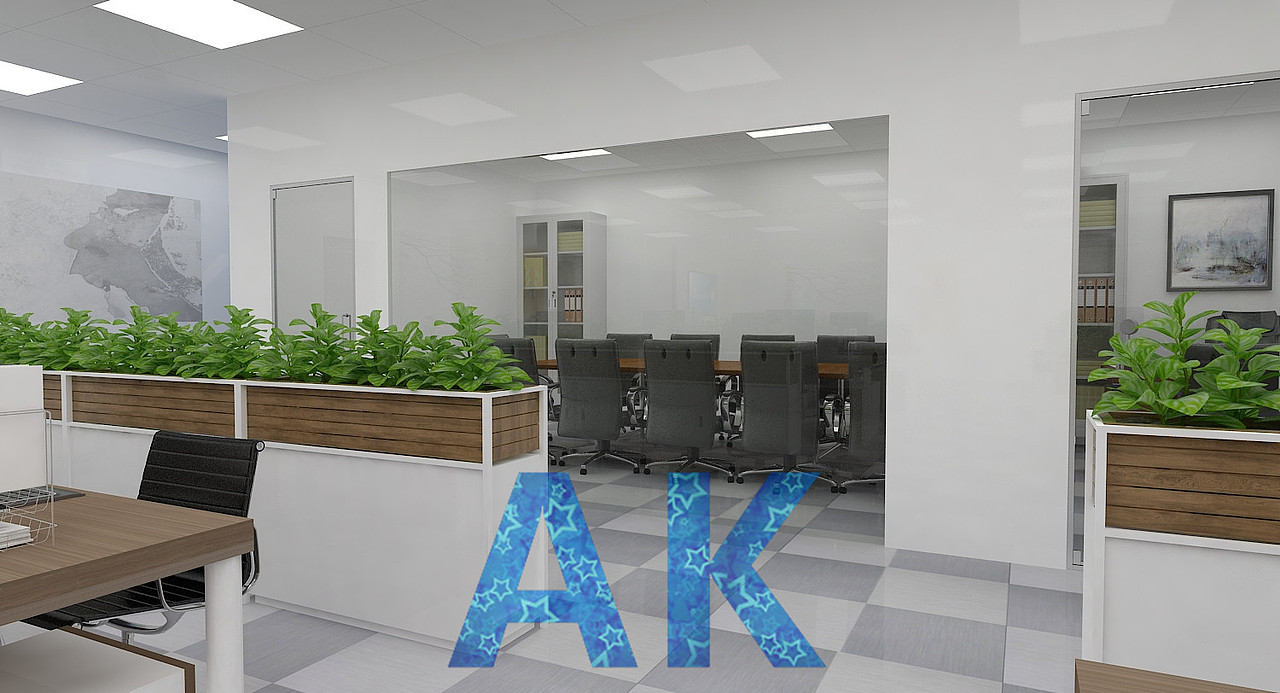 办公室展厅3D设计效果图