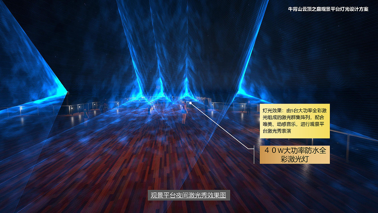 牛背山云顶之巅观景平台灯光设计方案