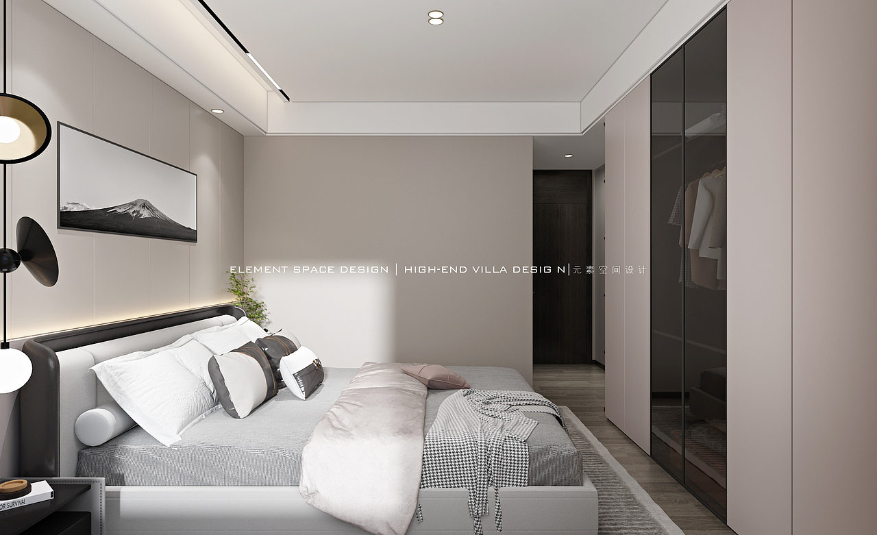 【元素表现】--现代黑白灰风格空间表现