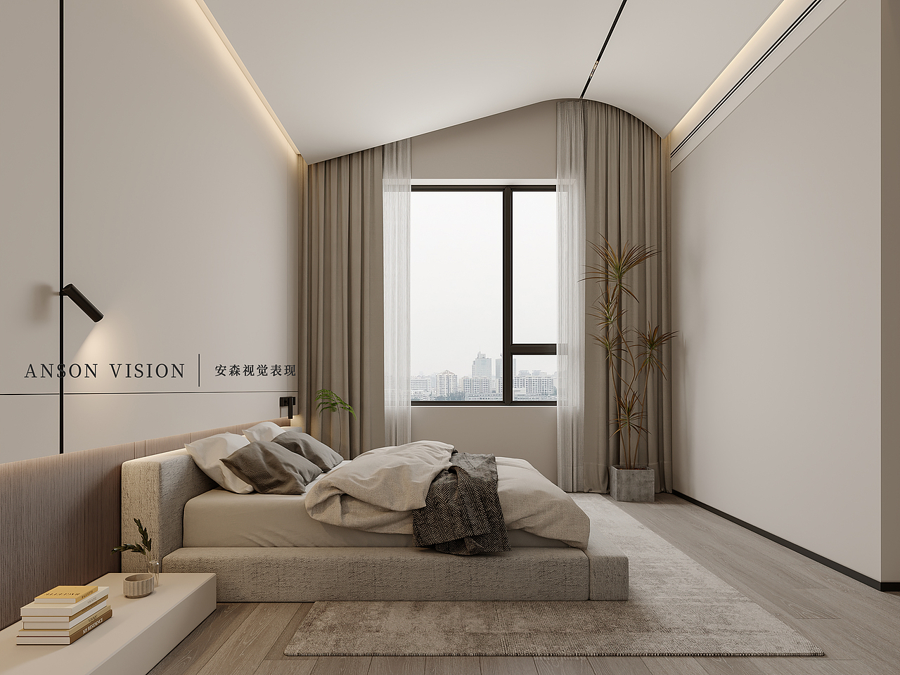 Anson︱枫 现代别墅多空间表现