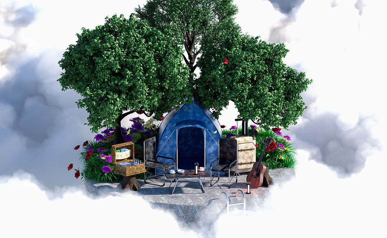 C4D三维建模渲染练习