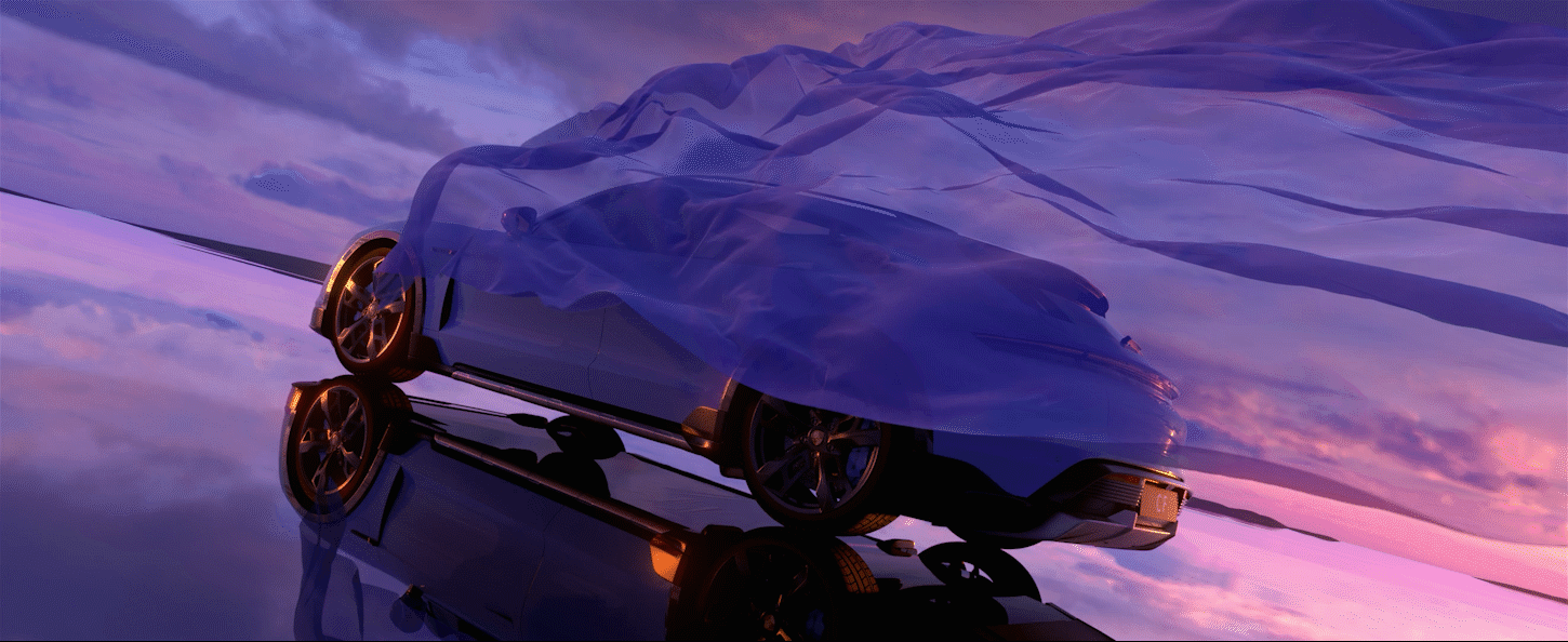 Porsche Taycan 2021_汽车CGI_布料篇