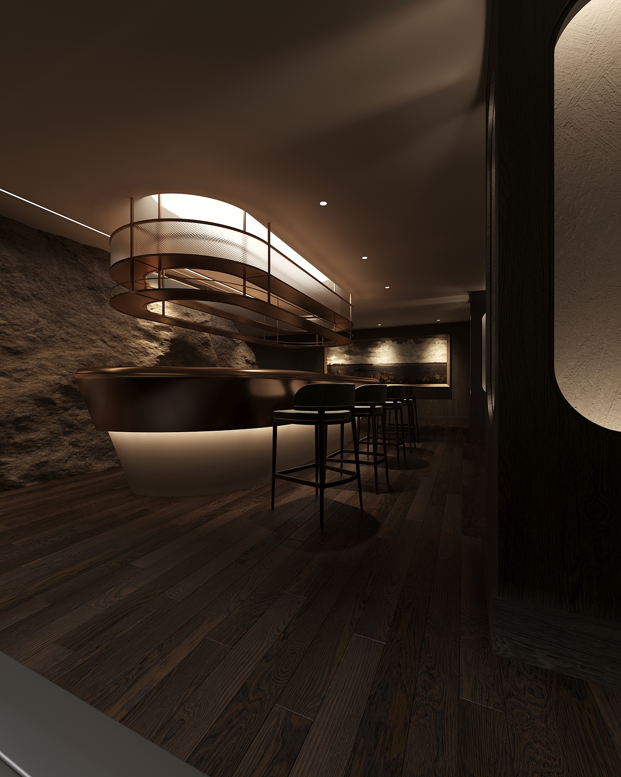 请石入室 | 会所空间设计（图ZMzA5NjIyODA0） - 商业空间设计 - 站酷设计师米范空间全案设计原创素材 - 站酷ZCOOL